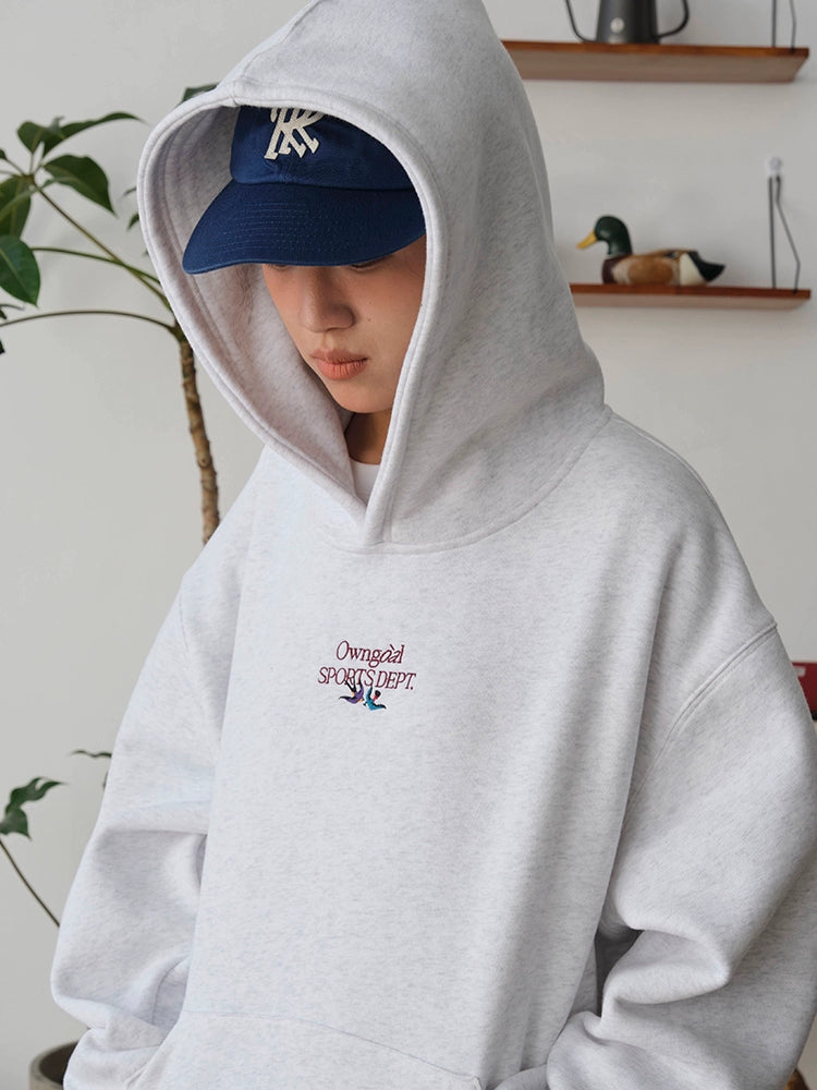 Battles Oolong Ball Embroidered Fleece Hooded Sweater