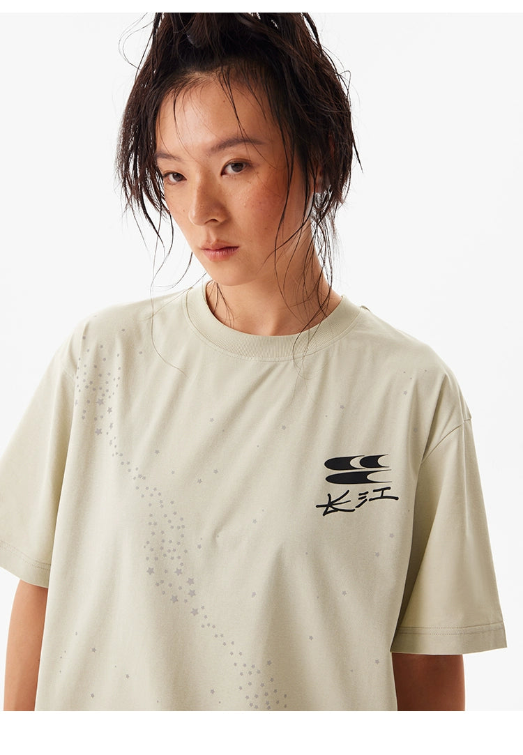 CryingCenter Galaxy Star Sports Quick Drying Short Sleeve