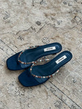 ENNUI Retro Versatile Lazy Low-heeled Sandals