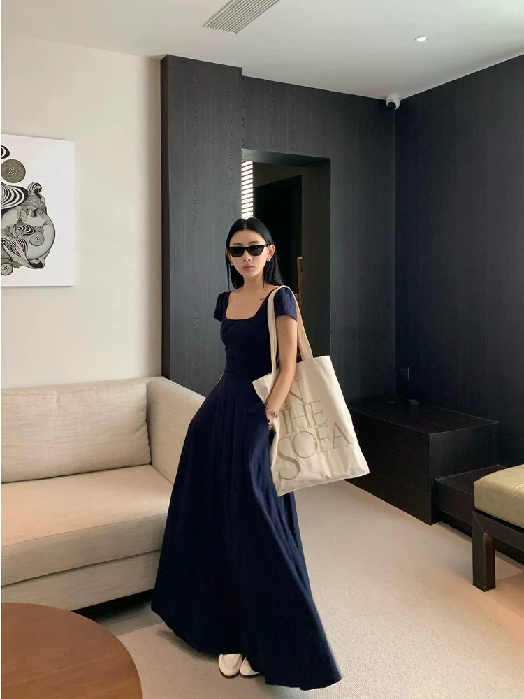 YOUNG KYLIN Lazy and Loose Waist Long Skirt
