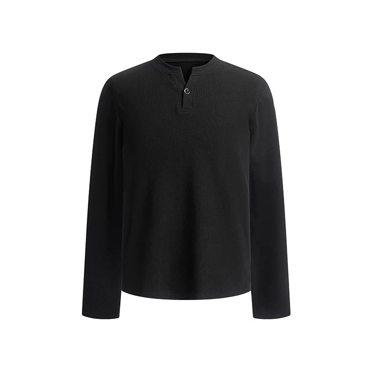 DM Tenacious Front Shoulder V Neck Casual Long Sleeve