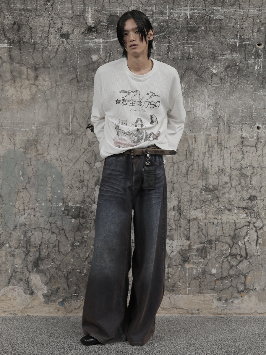 JCAESAR Egoism Waffle Long Sleeve