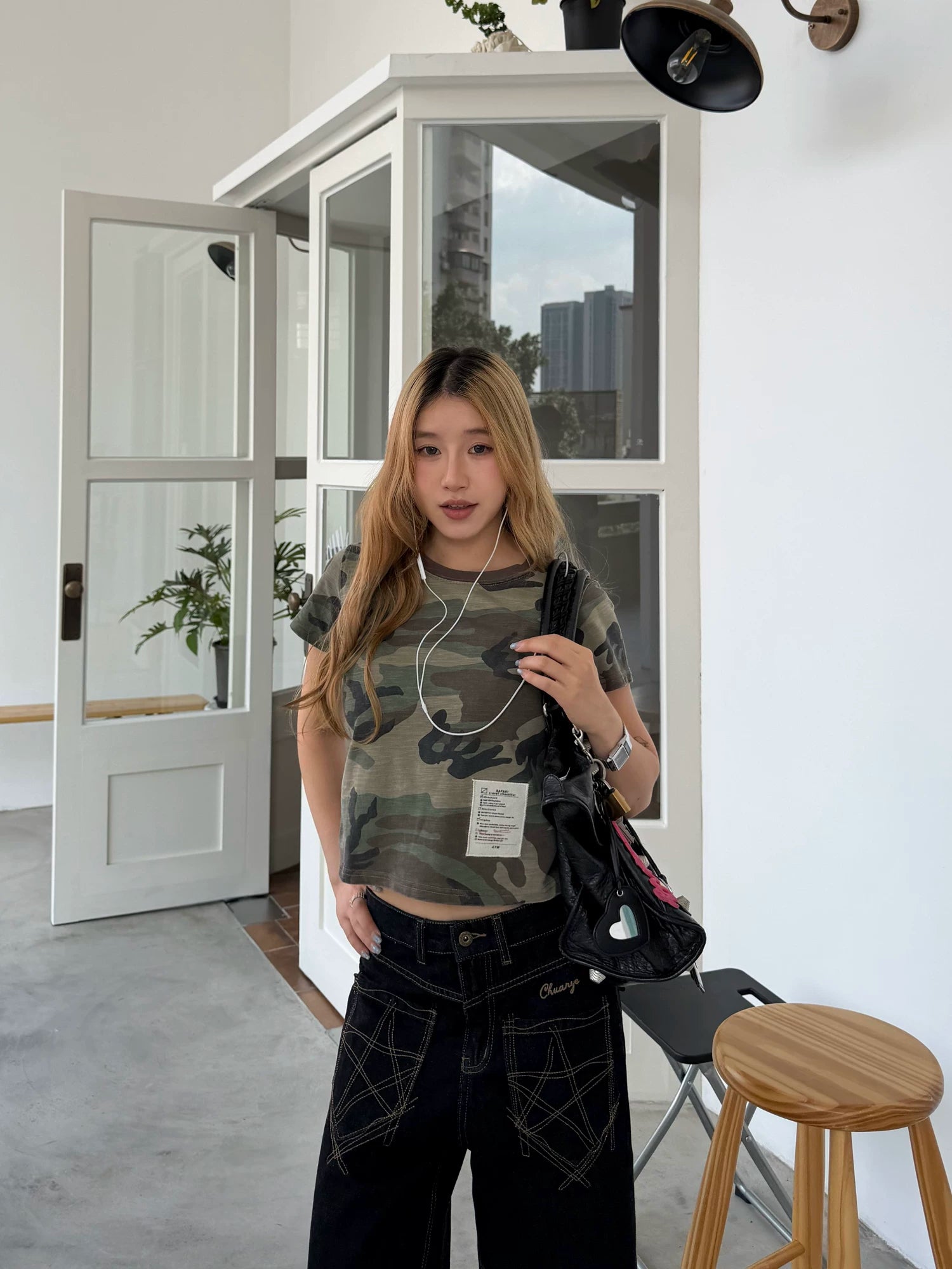 CCYE Camouflage Old Loose Tee