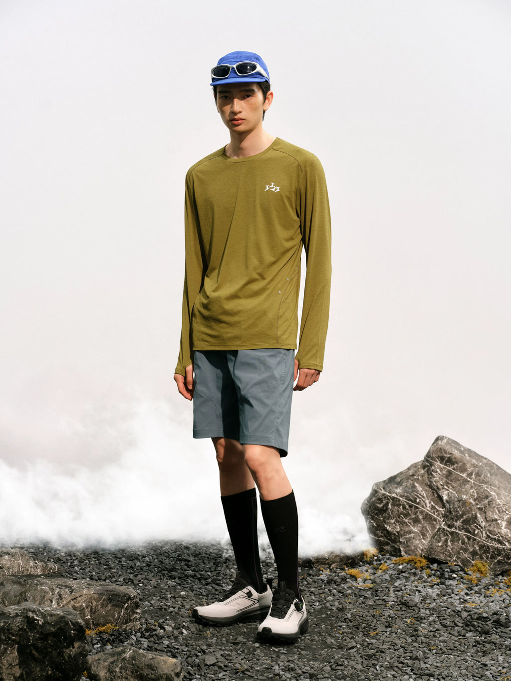 NO LOGO Stitching Quick-drying Sports Shorts