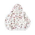 WHOOSIS Hot Diamond Full Print Casual Zipper Jacket