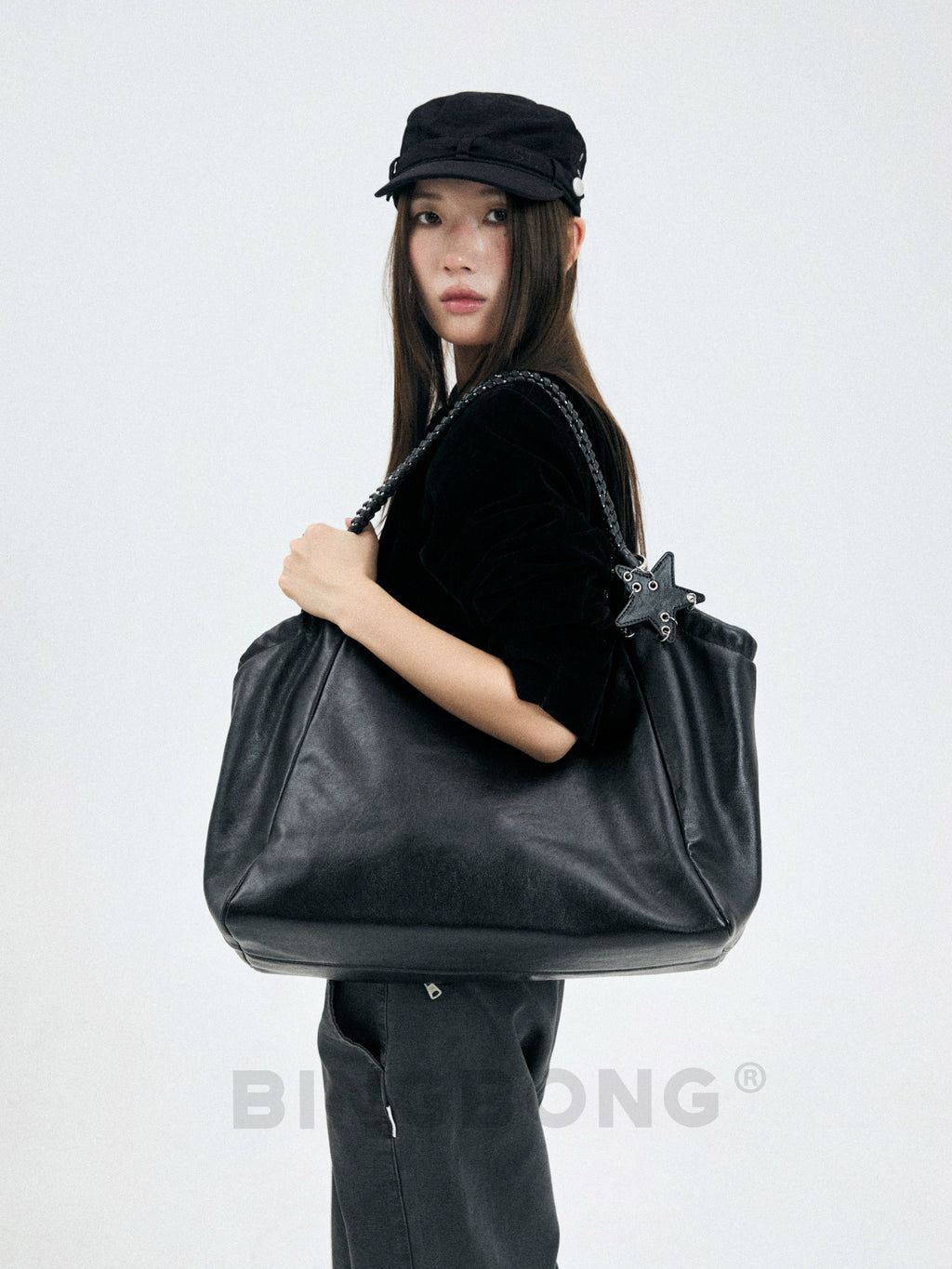 BINGBONG  Star Pendant Large-capacity Commuter Bag