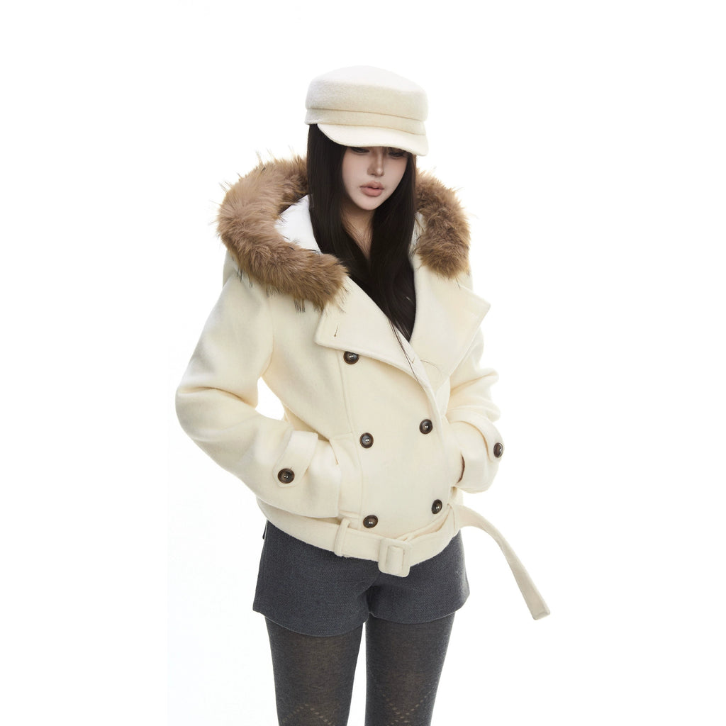 WITHMIN Loose and Thin High-end Woolen Coat
