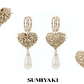 SUMIYAKI Relief Love Angel Pearl Earrings