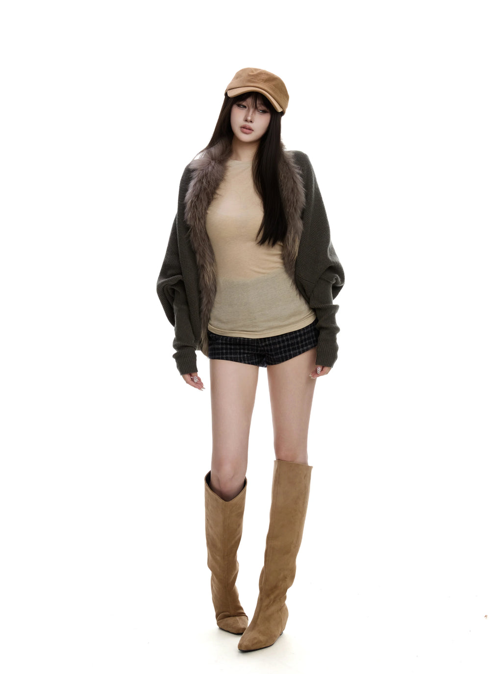 WITHMIN Loose Sweater Cardigan Jacket