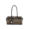 Mcmiko Vintage Leopard Print Shoulder Bag