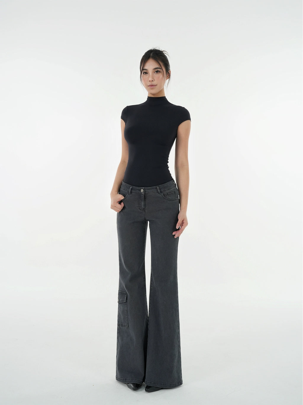Jim Kennet Washed Old Low-rise Jeans