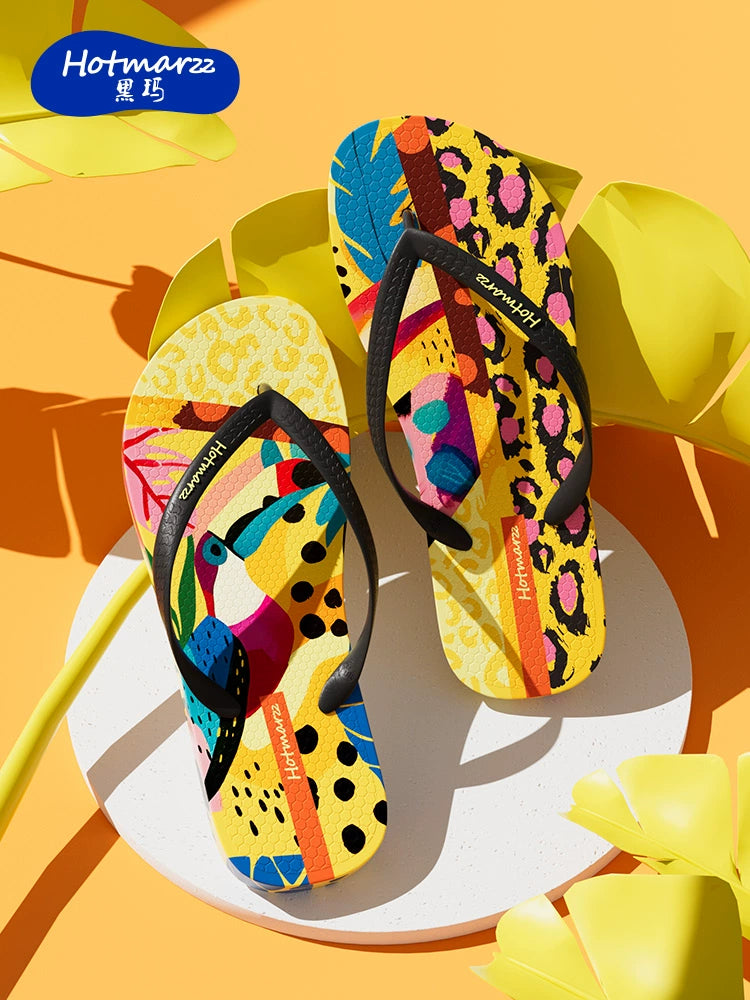 Hotmarzz Trendy Flower Beach Flip-flops