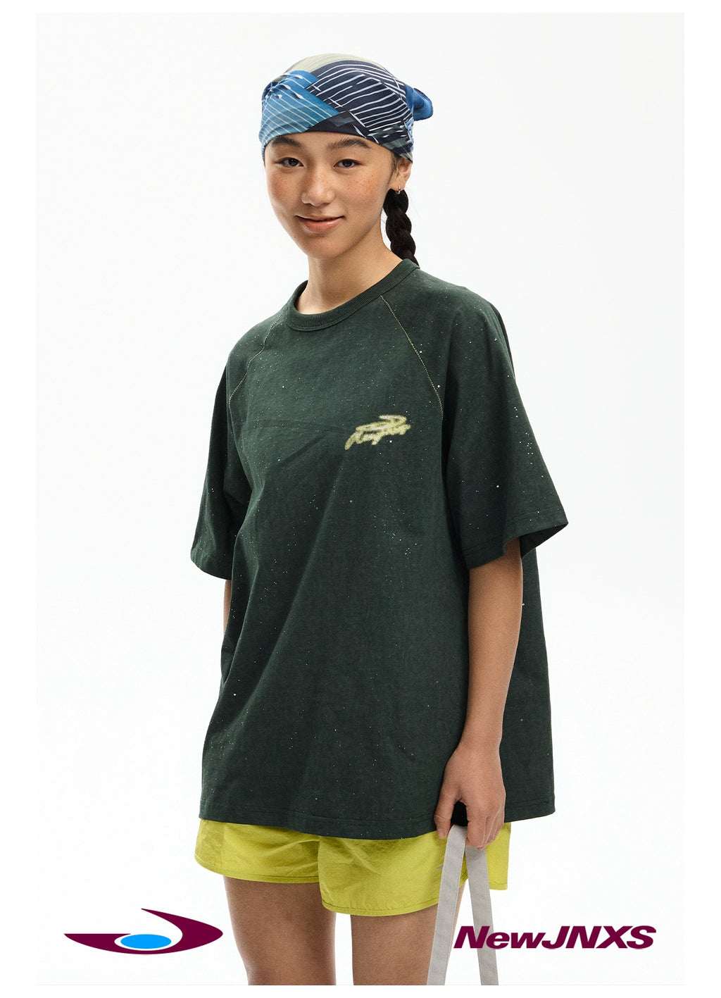 NewJNXS Retro Hot Silver Printing Tee