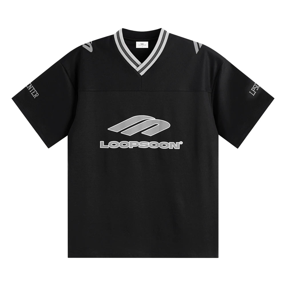 Loopsoon Breathable V-neck Loose Versatile Tee