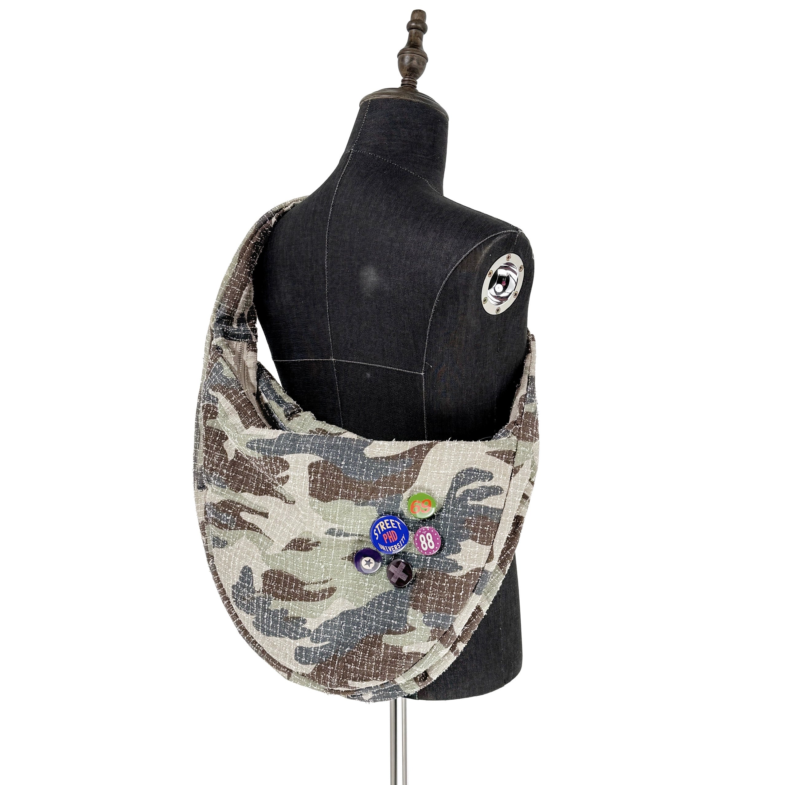 CENSMADE Stray Bag Water Drop Type Casual Camouflage Canvas