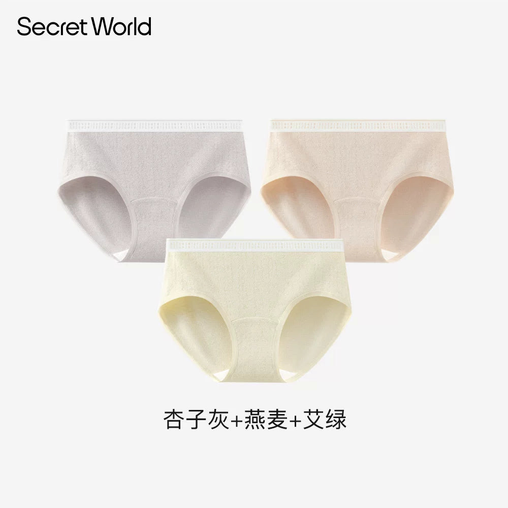 SecretWorld Mid-waist Breathable Briefs