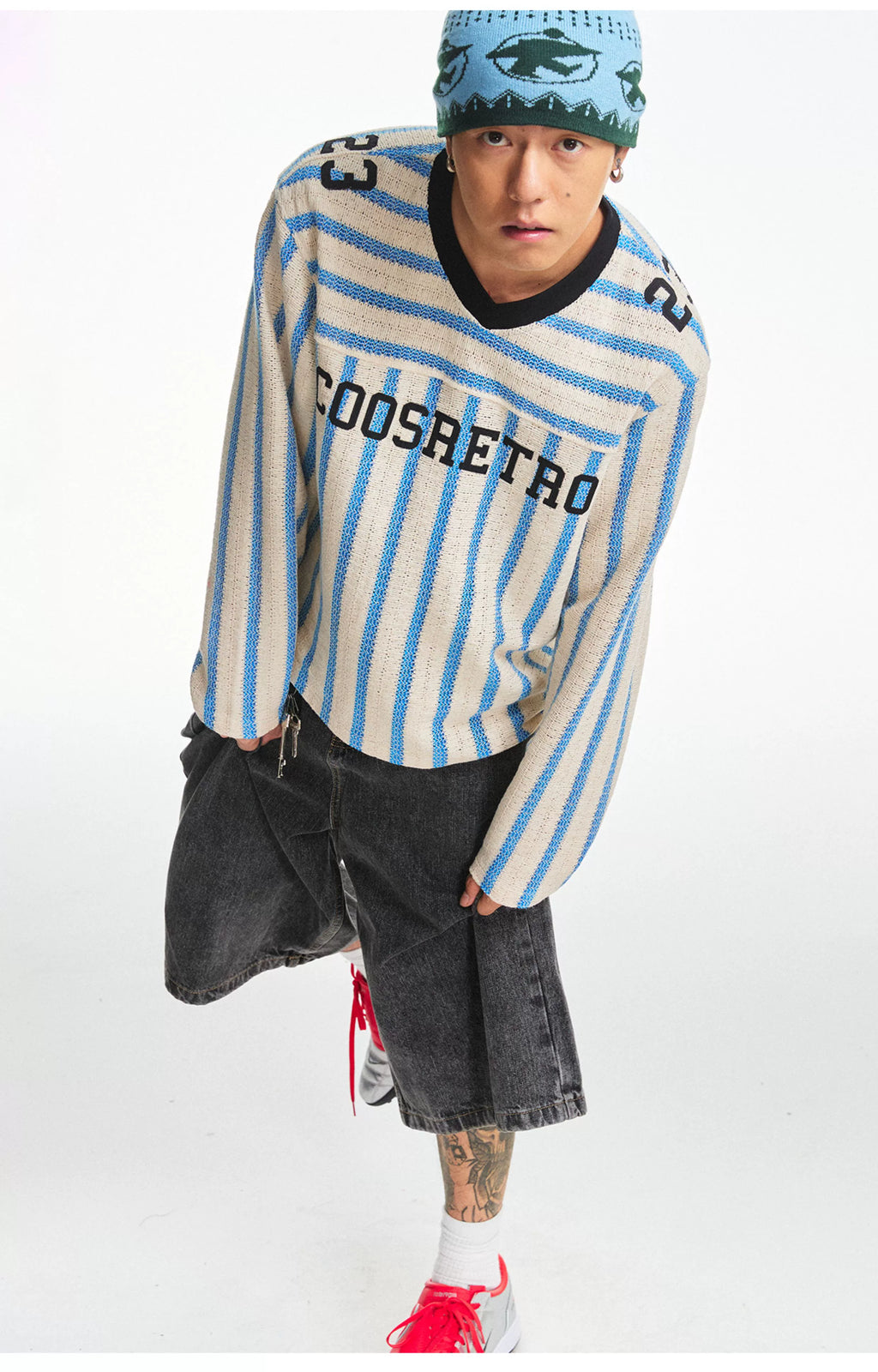 CoosRetro Vintage Hollow Breathable Long Sleeve