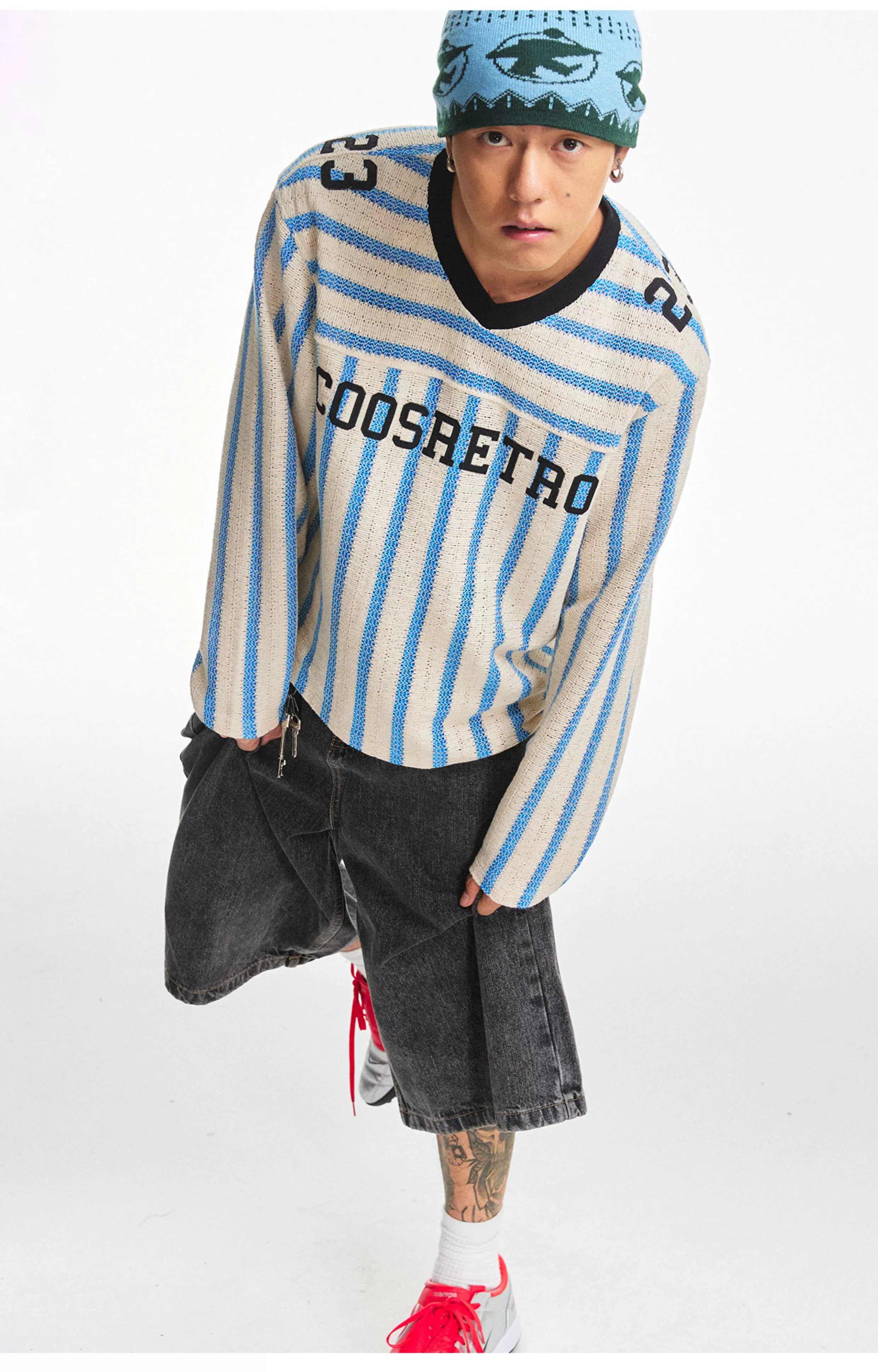 CoosRetro Vintage Hollow Breathable Long Sleeve