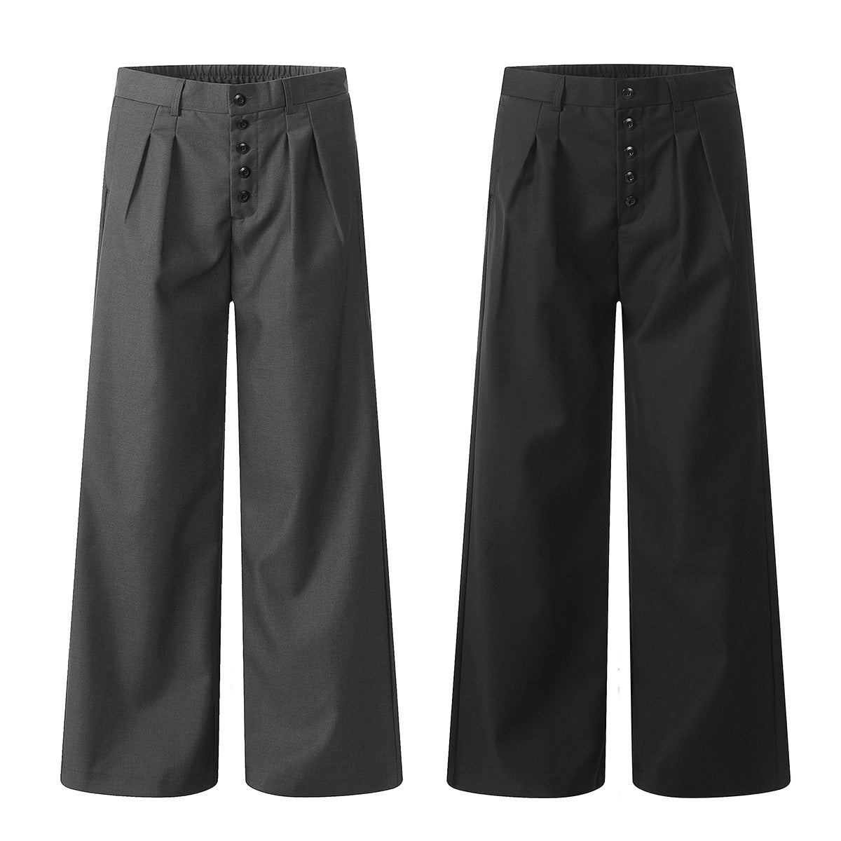 11KN layered drape breasted trousers