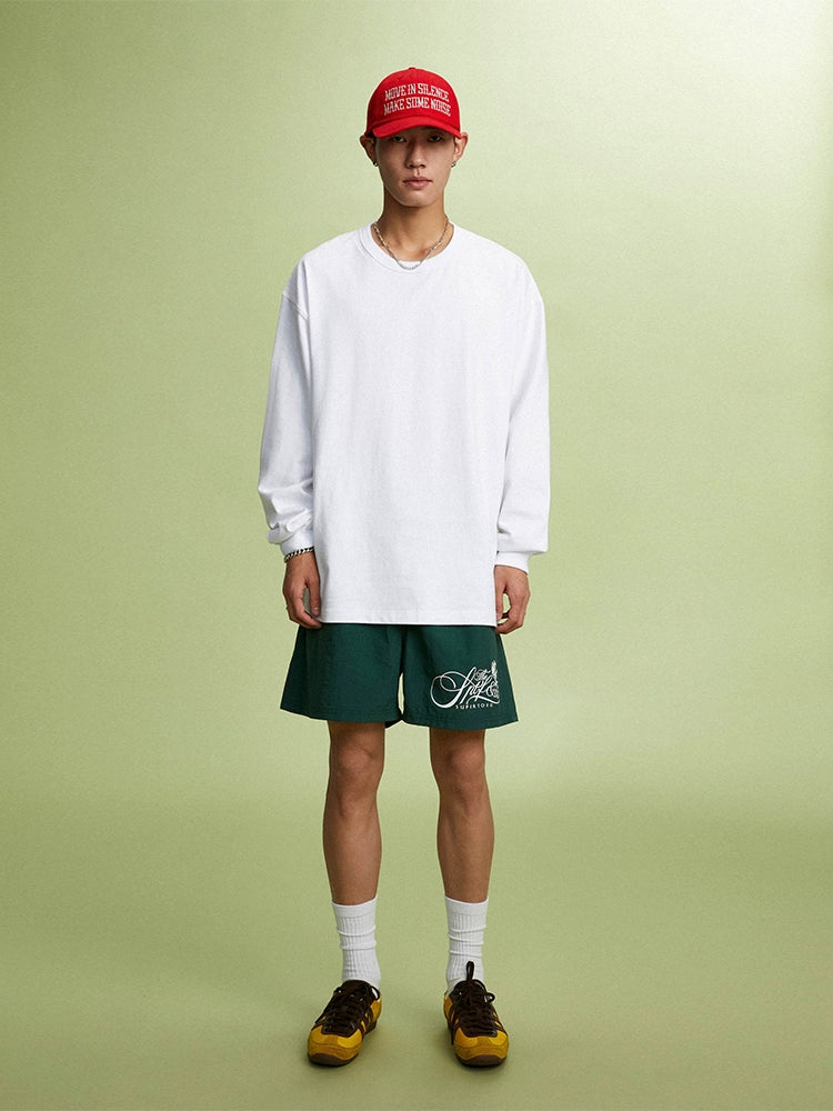 SUPERTOFU Retro Rose-shaped Sports Shorts