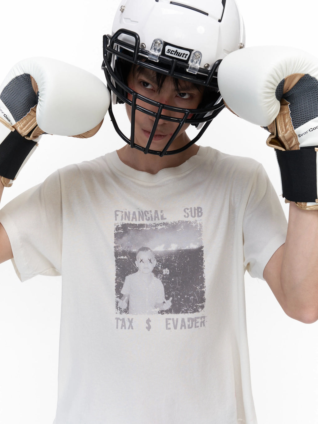 Imdelusion Thin Retro Double Neck Casual Tee