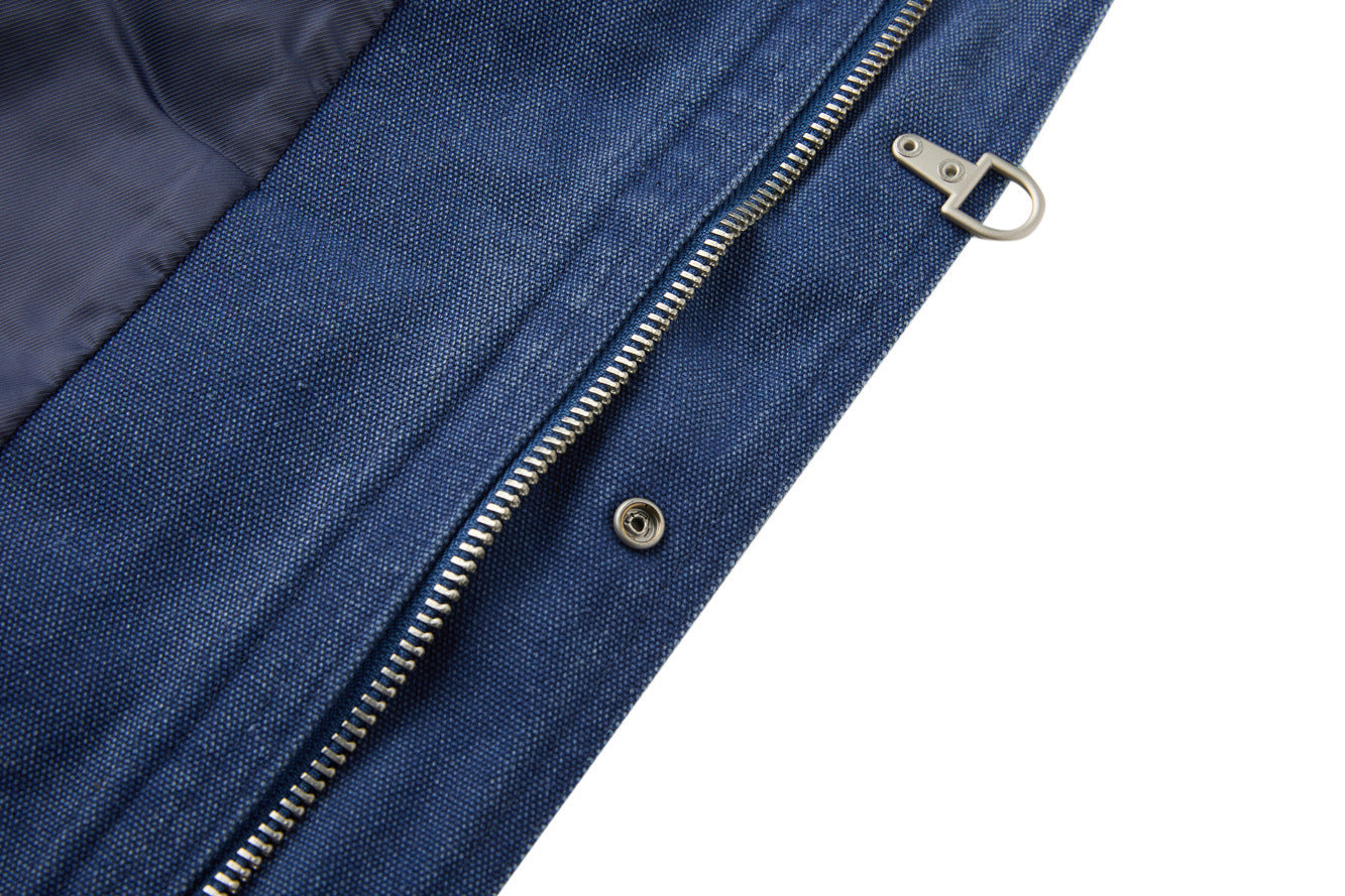 EME Lapel Retro Short and Wide Tooling Jacket