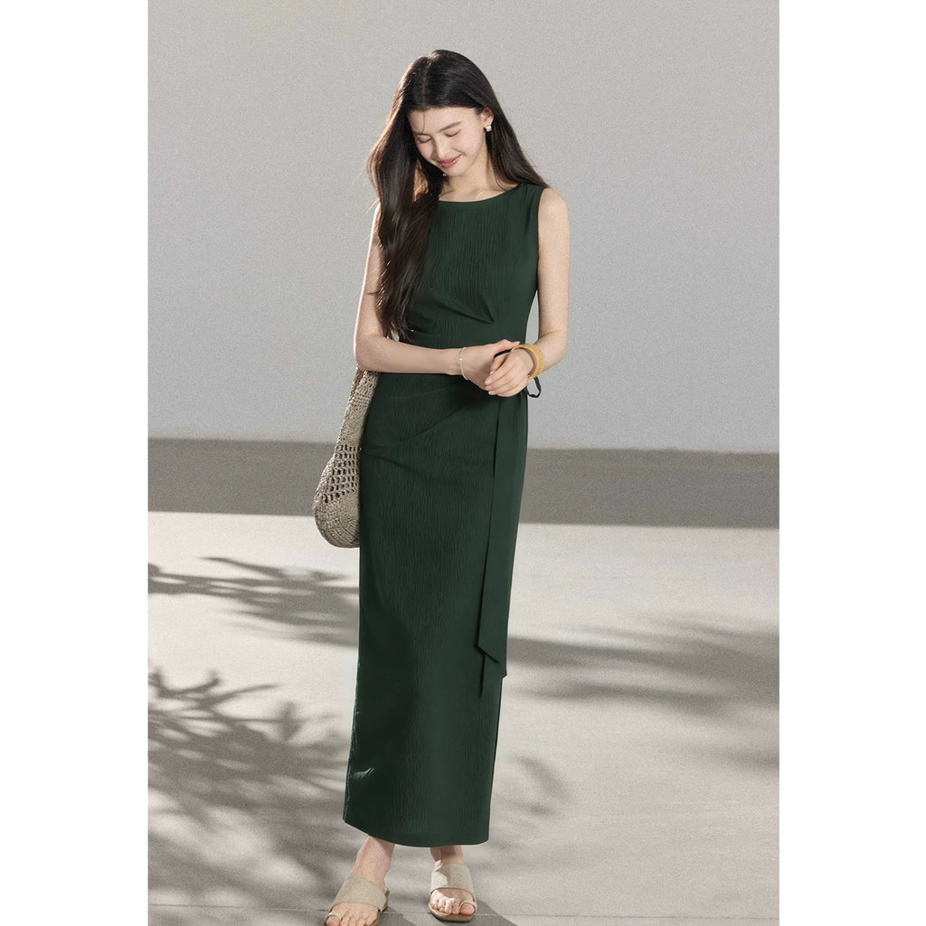 TYANG Temperament Waist Lace-up Dress