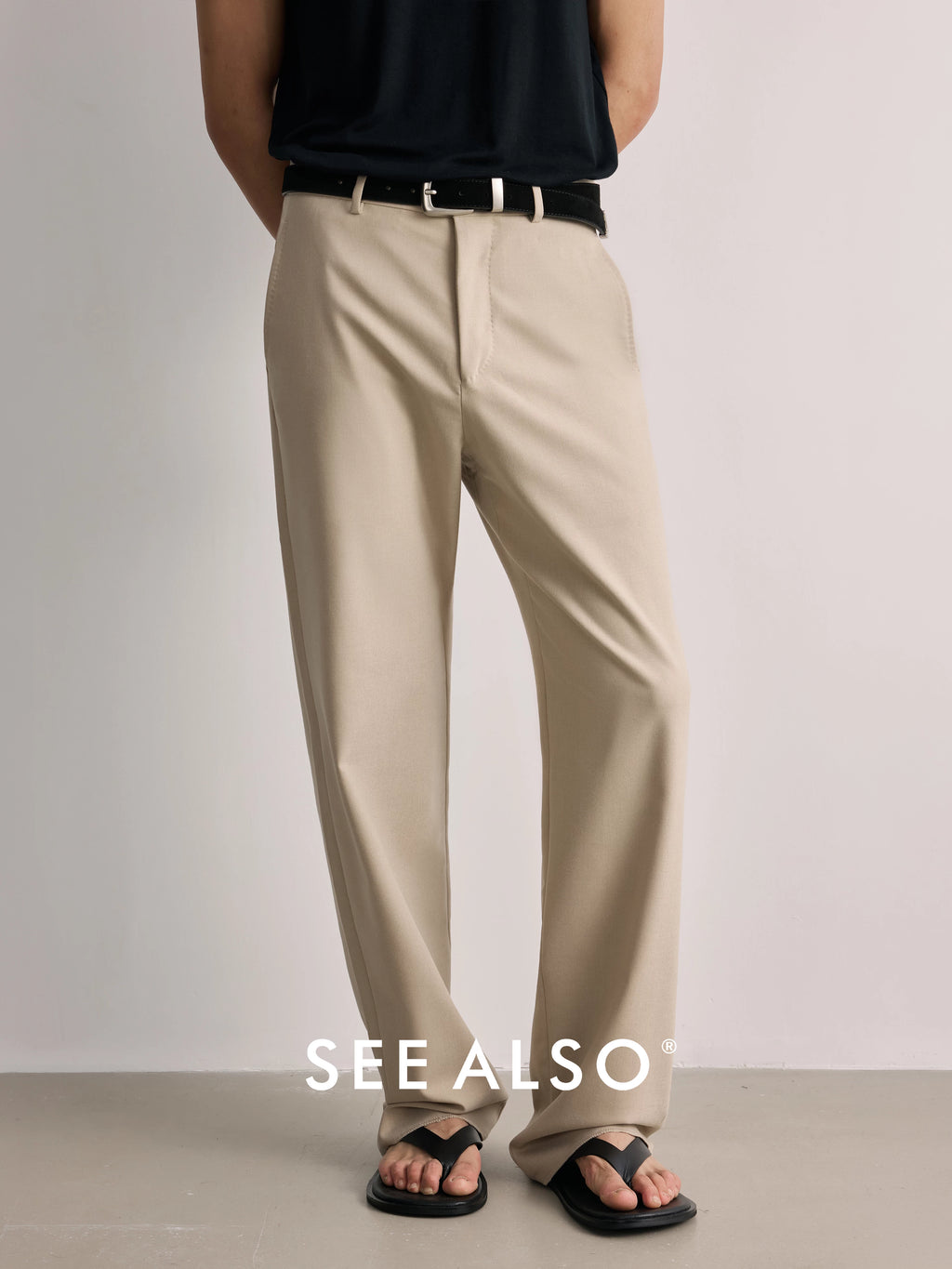 SEE ALSO Slack Drape Straight Casual Trousers