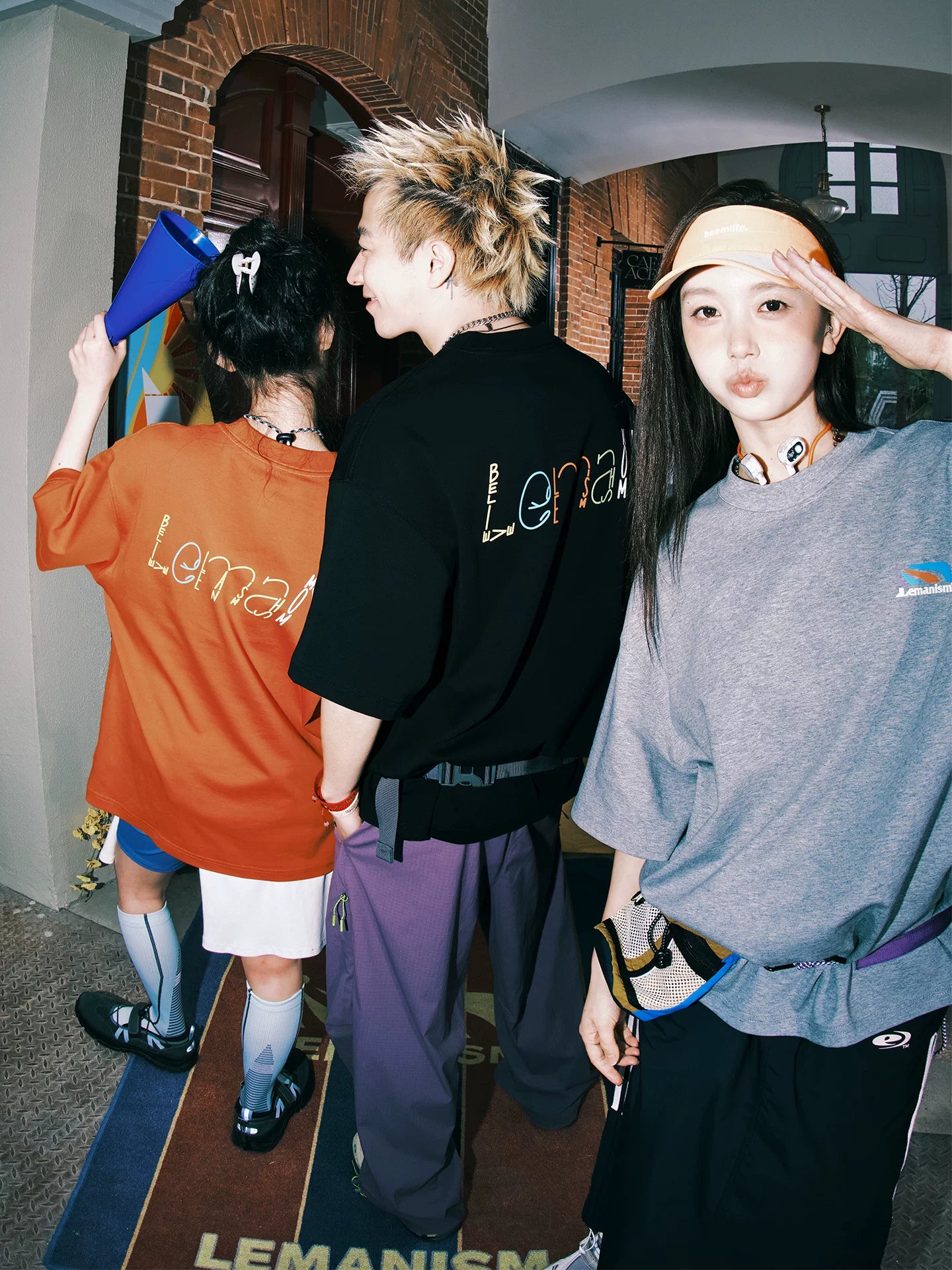 Lemanism Colored Alphabet Loose Casual Tee