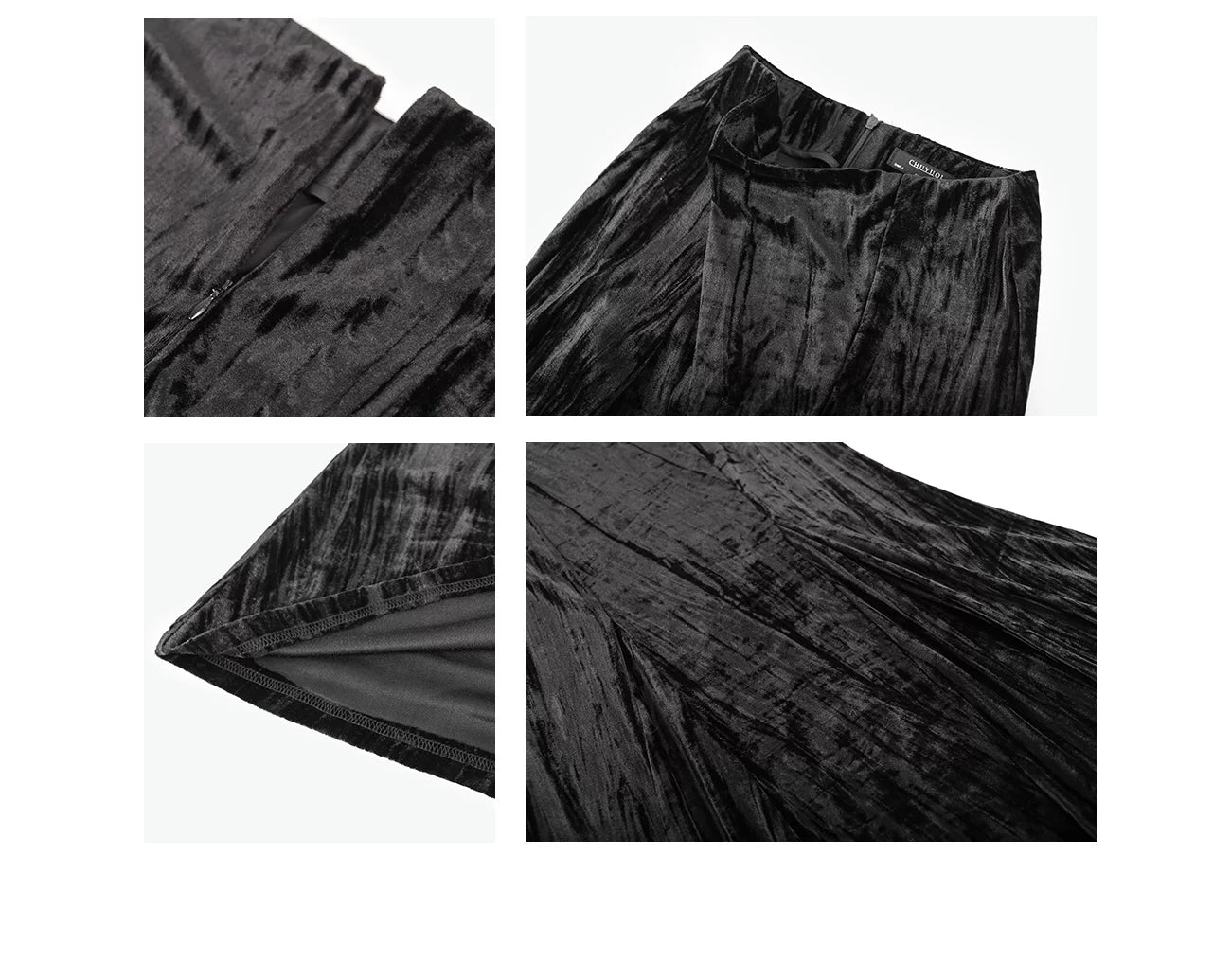 CHUYUQI Pleated Irregular Strappy Mermaid Skirt Set