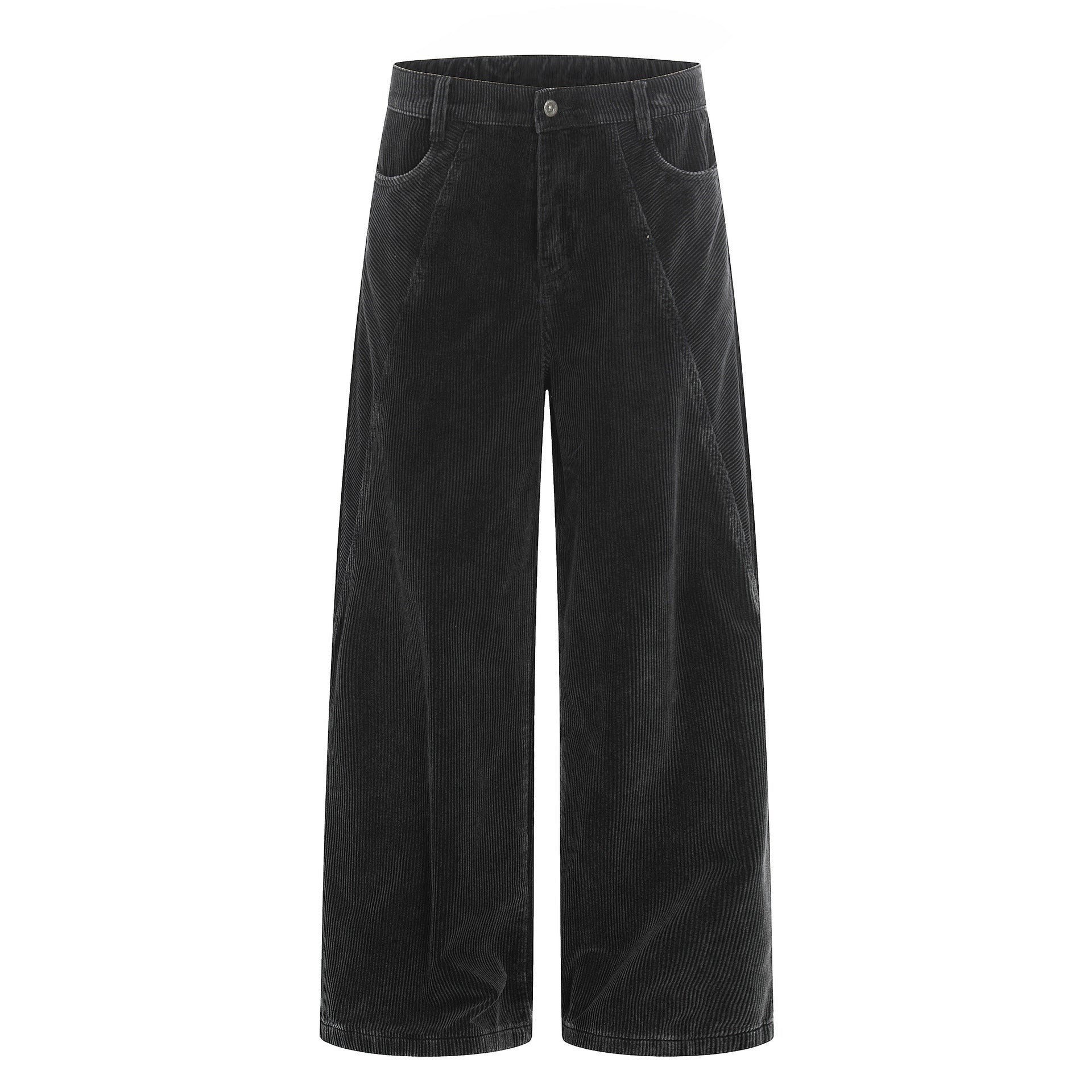 11KN corduroy straight-leg pure cotton washed pants