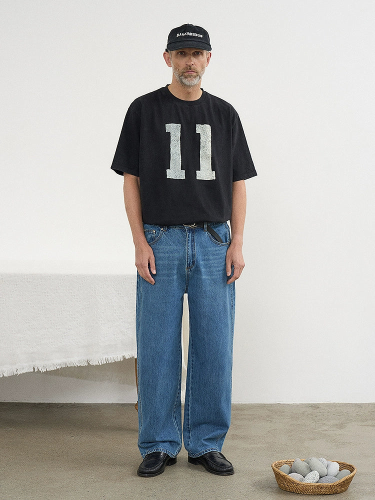 PARTIMENTO Cotton Digital Printed Short Sleeve Tee