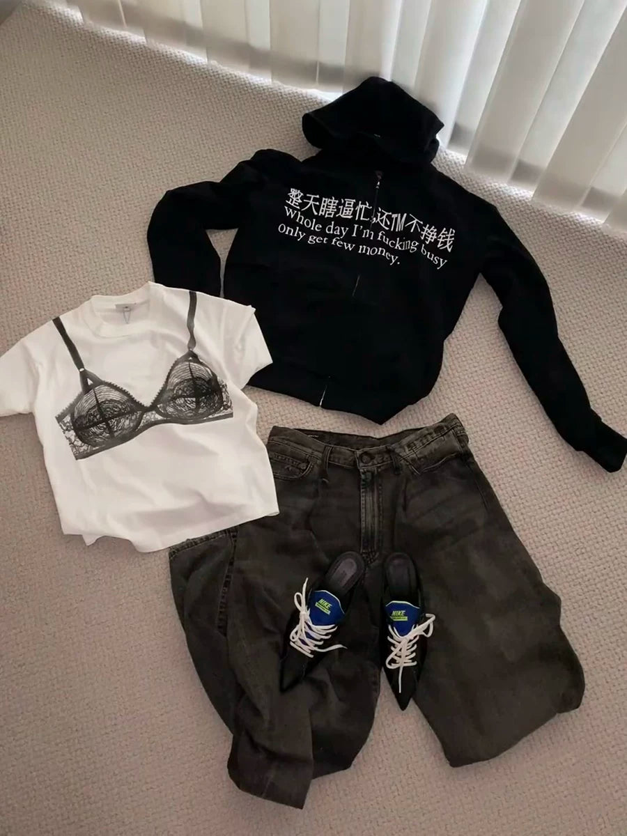 FTS Casual Fun Printed Zip Jacket