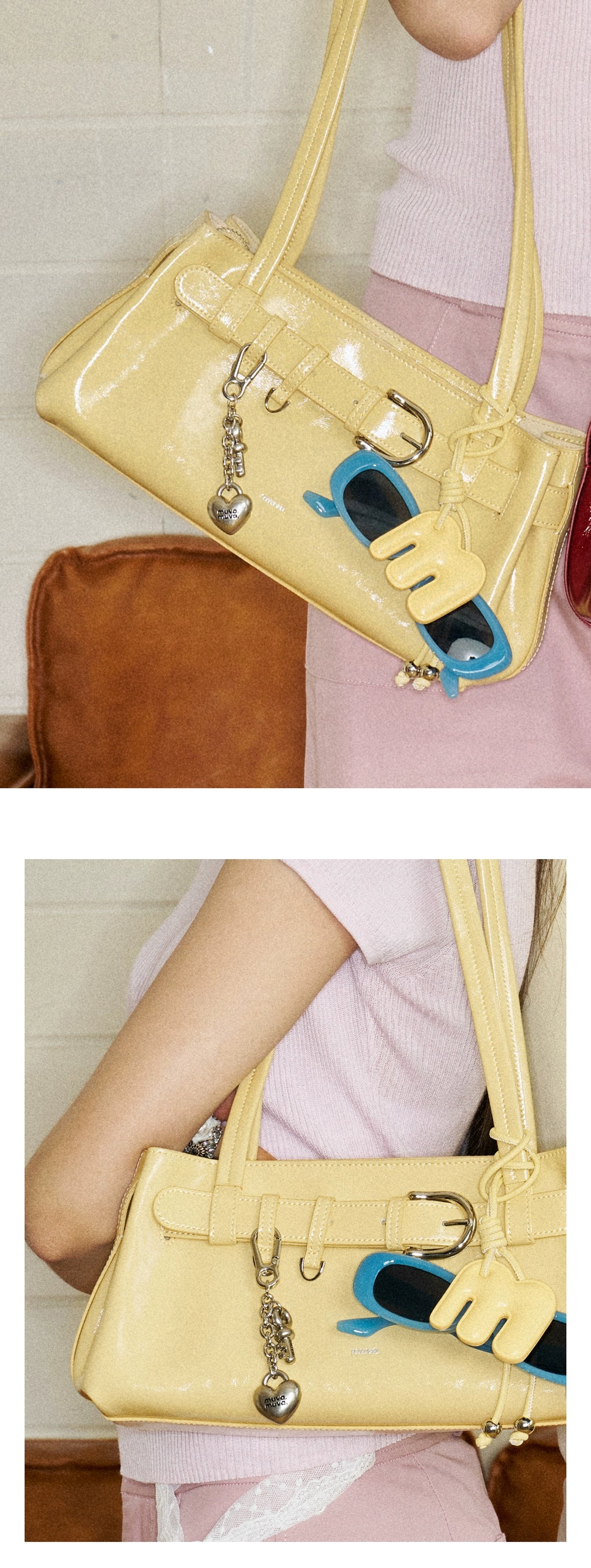 MUVA Textured Love Lanyard Handbag