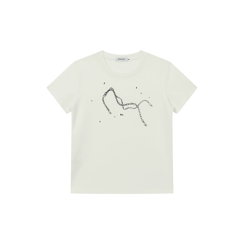 FUNKYFUN Chain Printed Tee