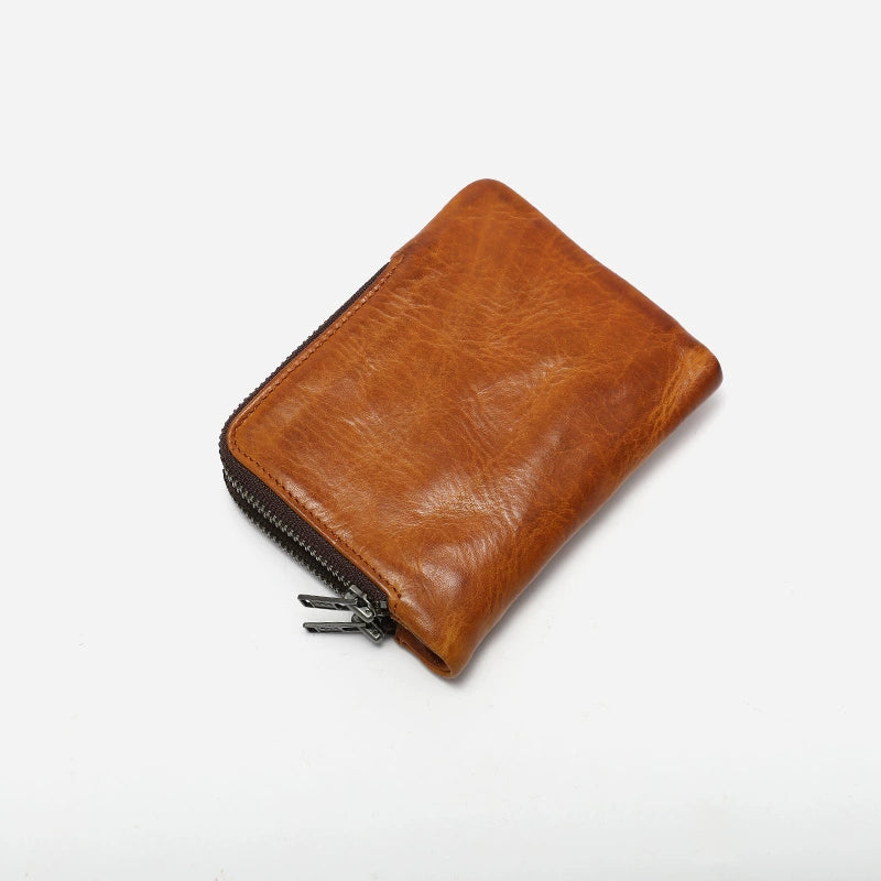HALF WORK tanned leather wallet
