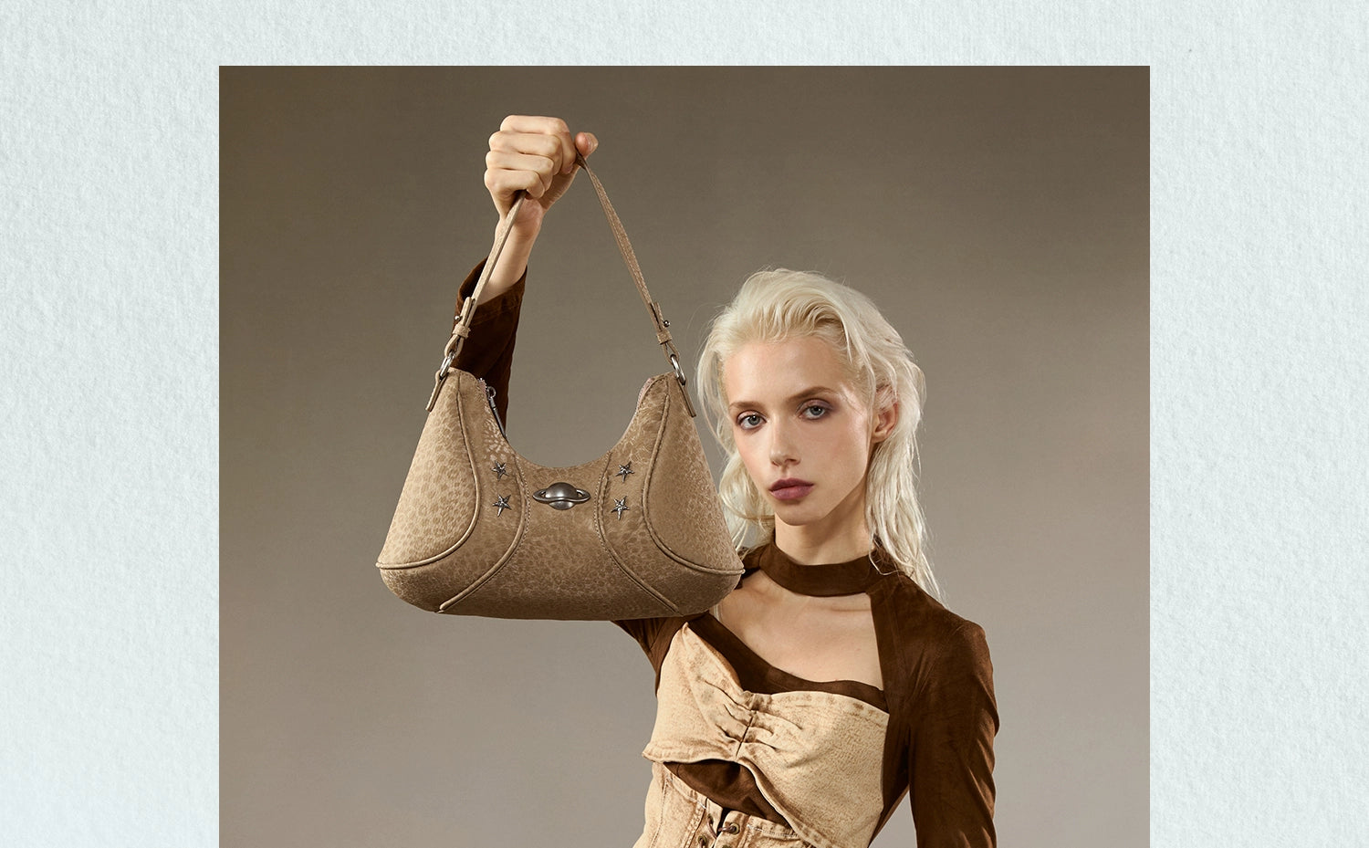 JACD Leopard Print Retro Shoulder Messenger Bag