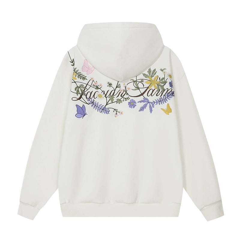Harshandcruel 2025 Floral Embroidered Hoodie