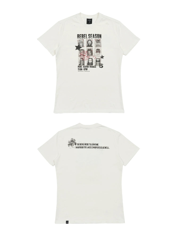 SGW "Rebel Season" Jiugongge Vintage Washed Old Tee