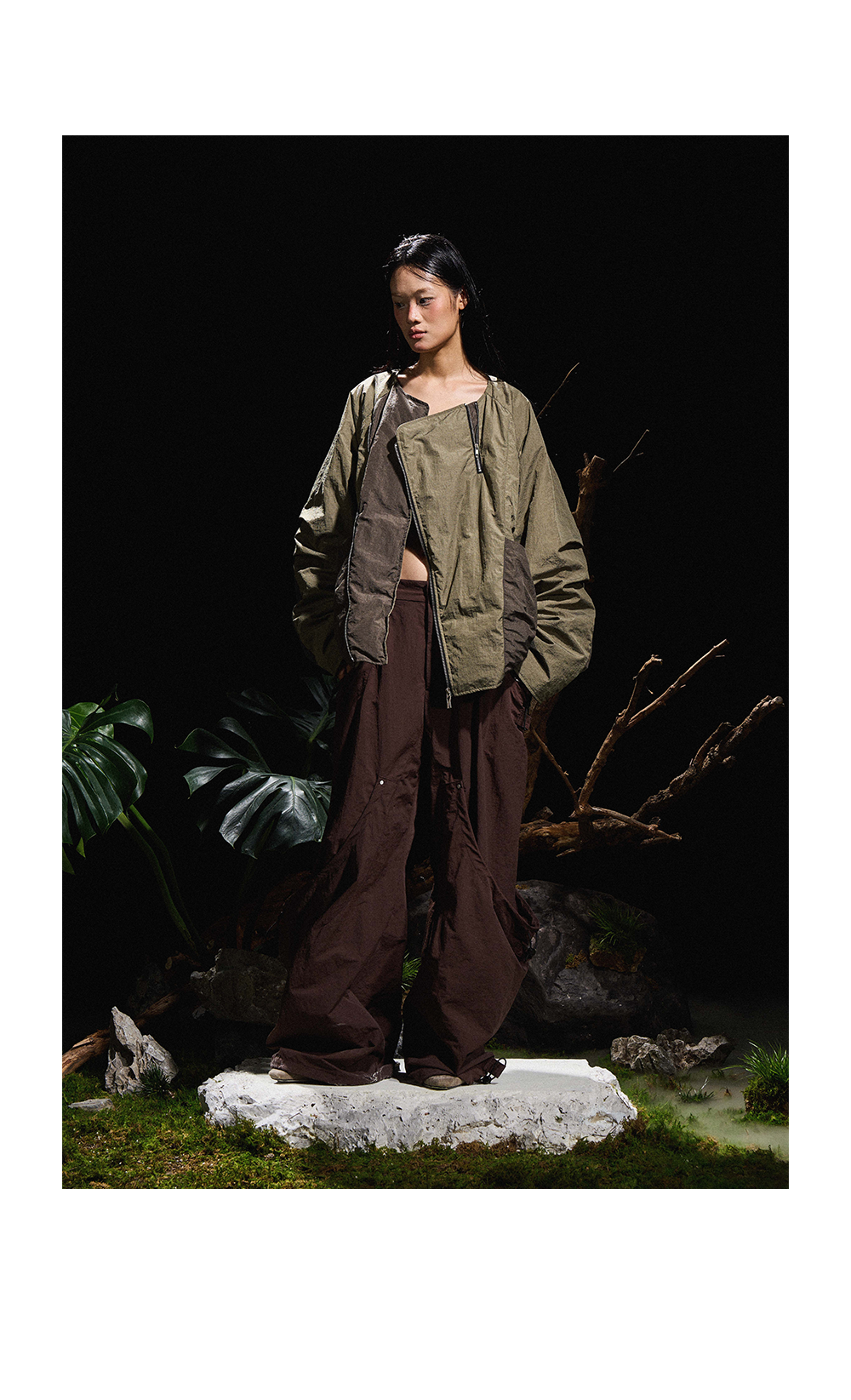 RELABEL Vintage Drawstring Loose Overalls