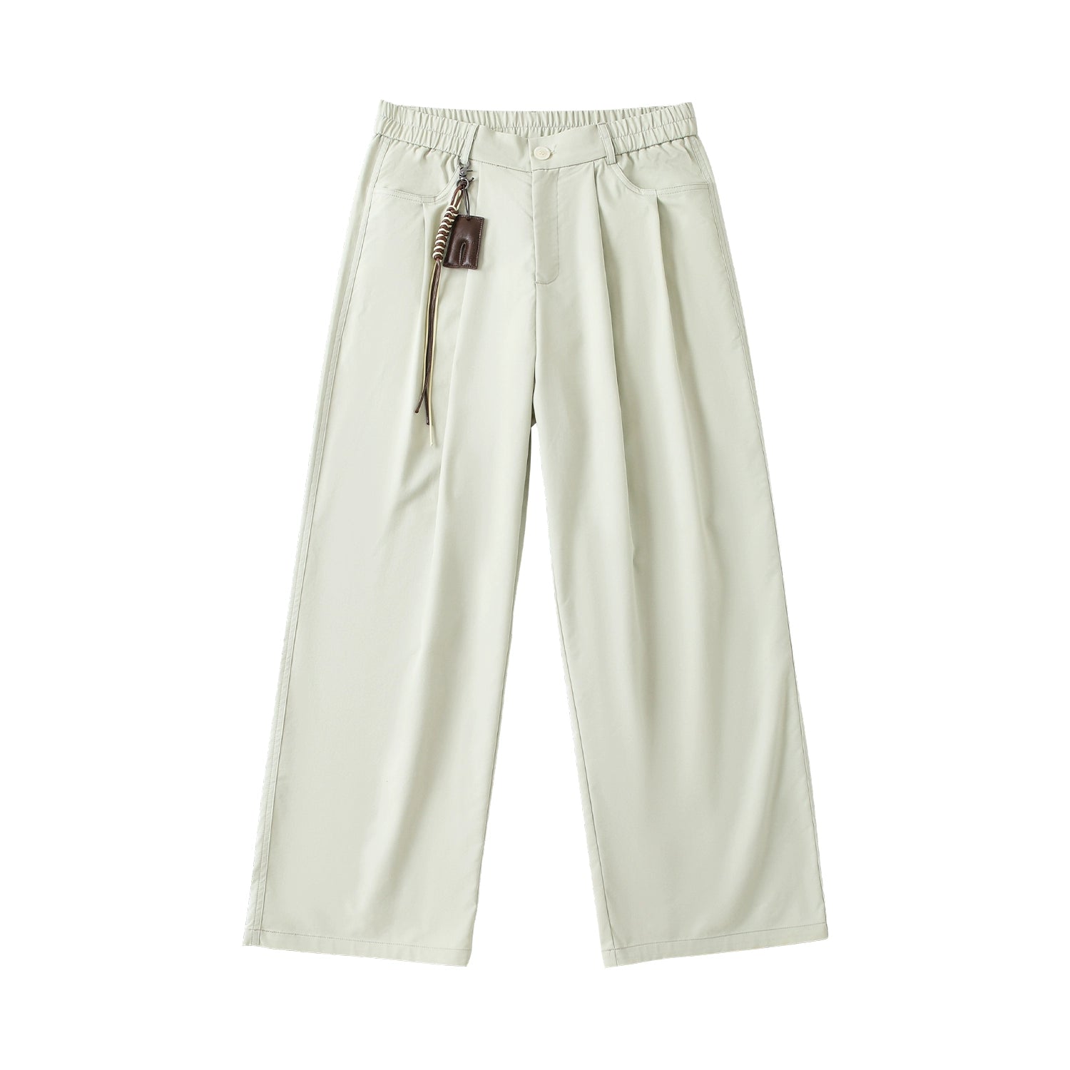 LR MADE Tencel Straight Casual Trousers