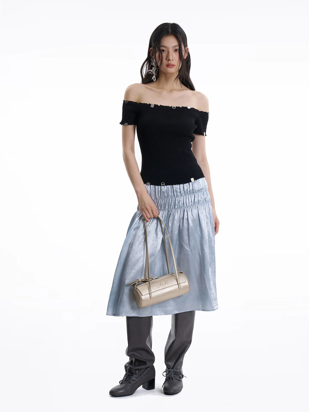 JANDRESS Belt Trim Shoulder Underarm Bag