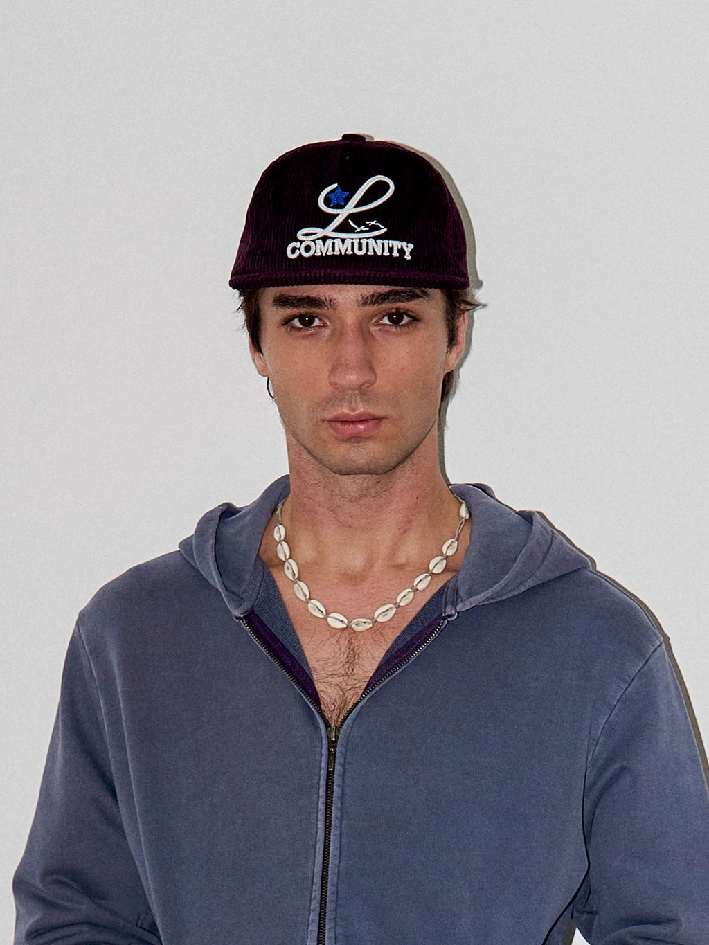 LIBERAFIT Three-dimensional Chain Embroidered Corduroy Baseball Cap