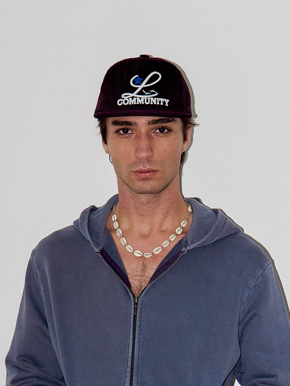 LIBERAFIT Three-dimensional Chain Embroidered Corduroy Baseball Cap