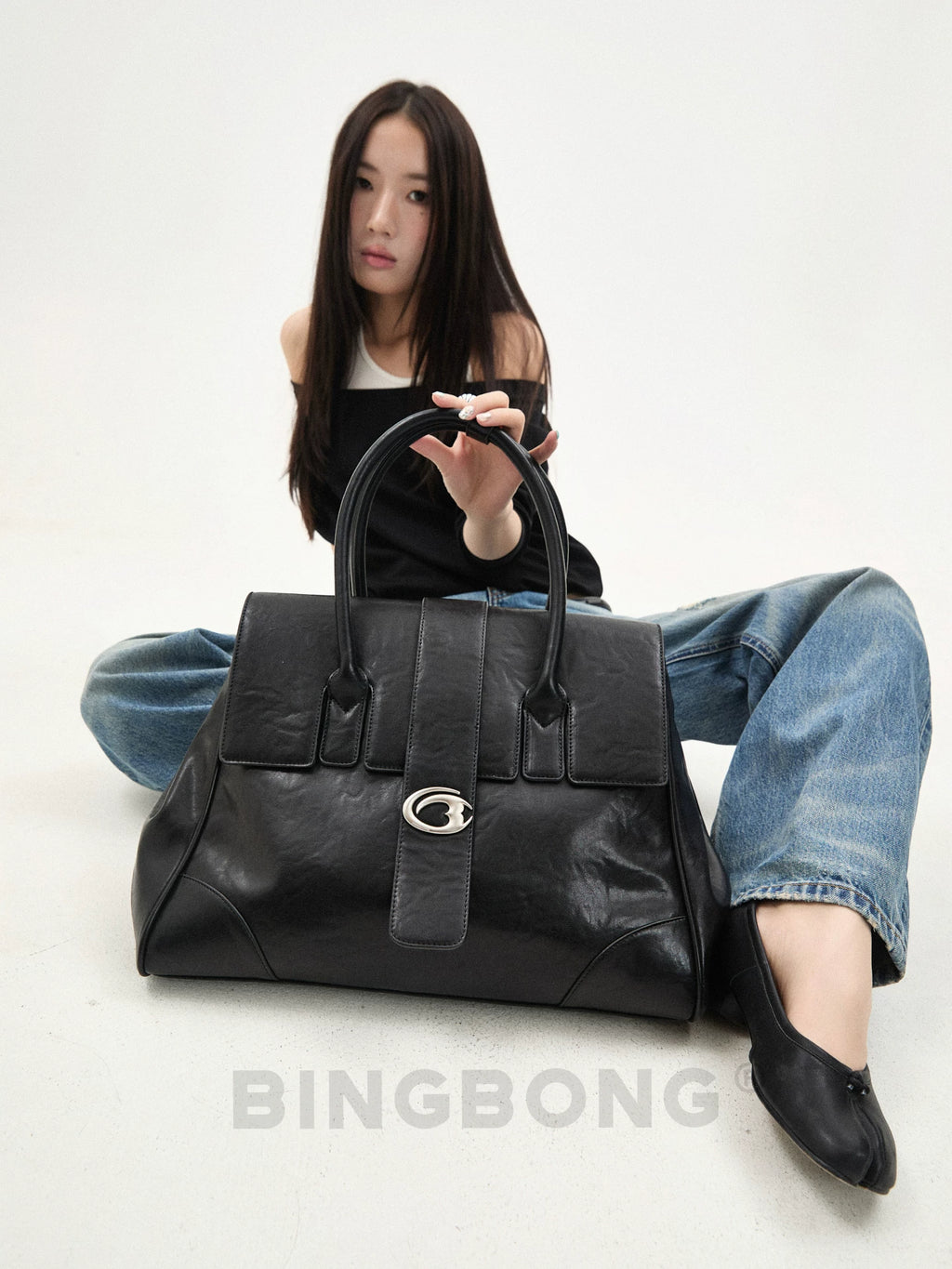 BINGBONG Large Capacity Temperament Portable Tote Bag