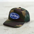 SWFI Embroidered Seam Label Camouflage Mesh Flat Edge Baseball Cap