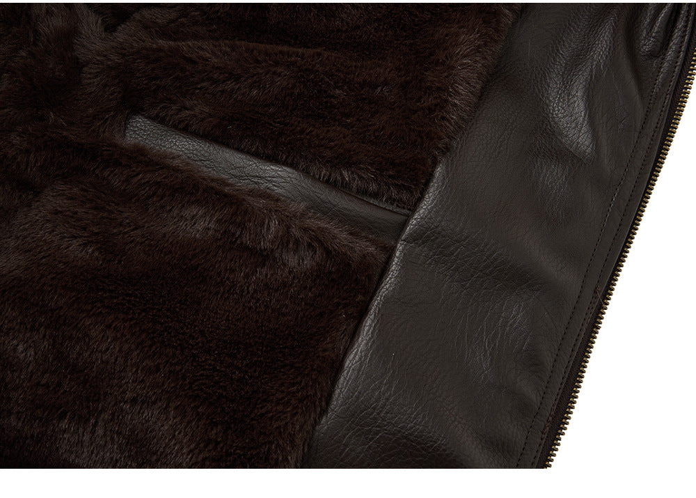 EME Retro Lapel Loose Thermal Jacket