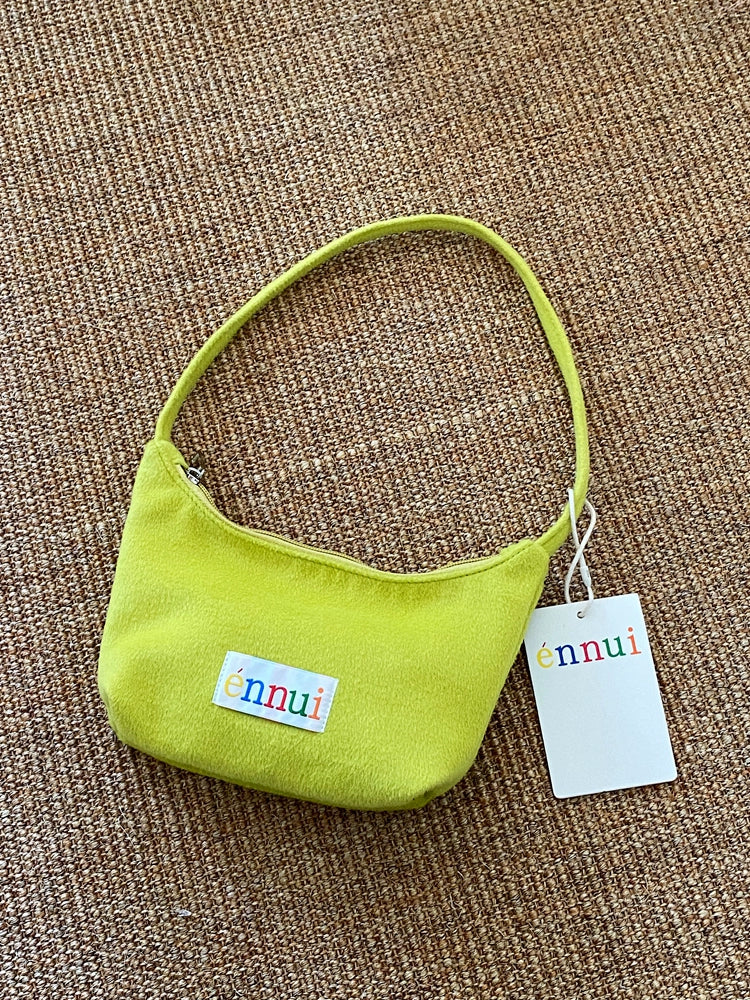 ENNUI Square Vintage Zipper Handheld Underarm Bag