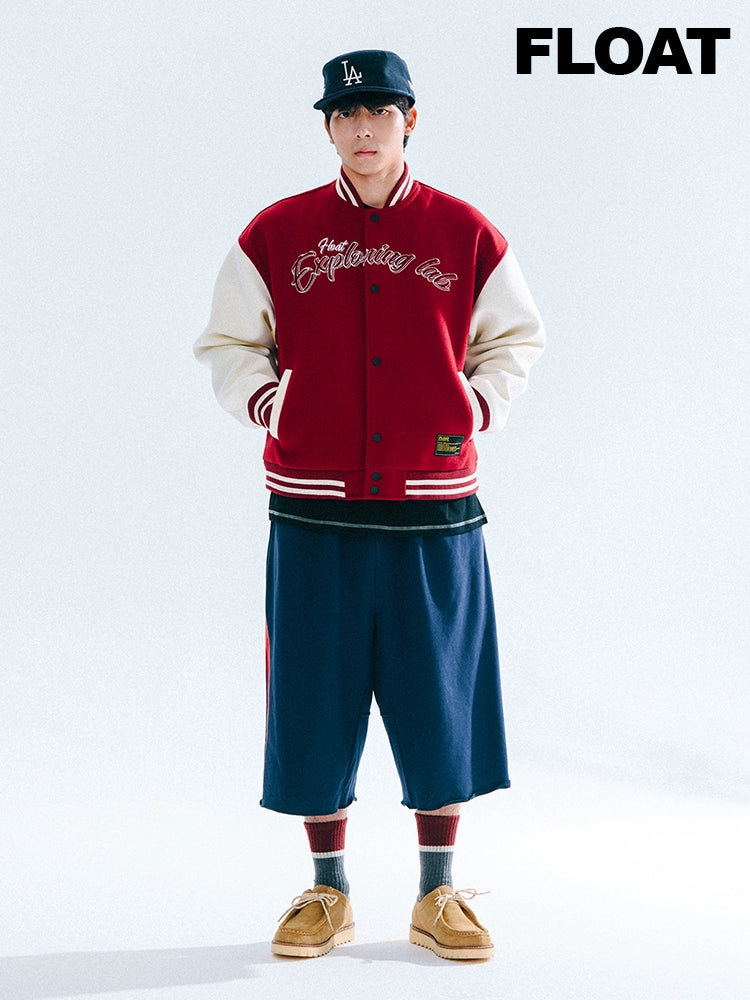 FLOAT Vintage Loose Contrasting Embroidered Jacket