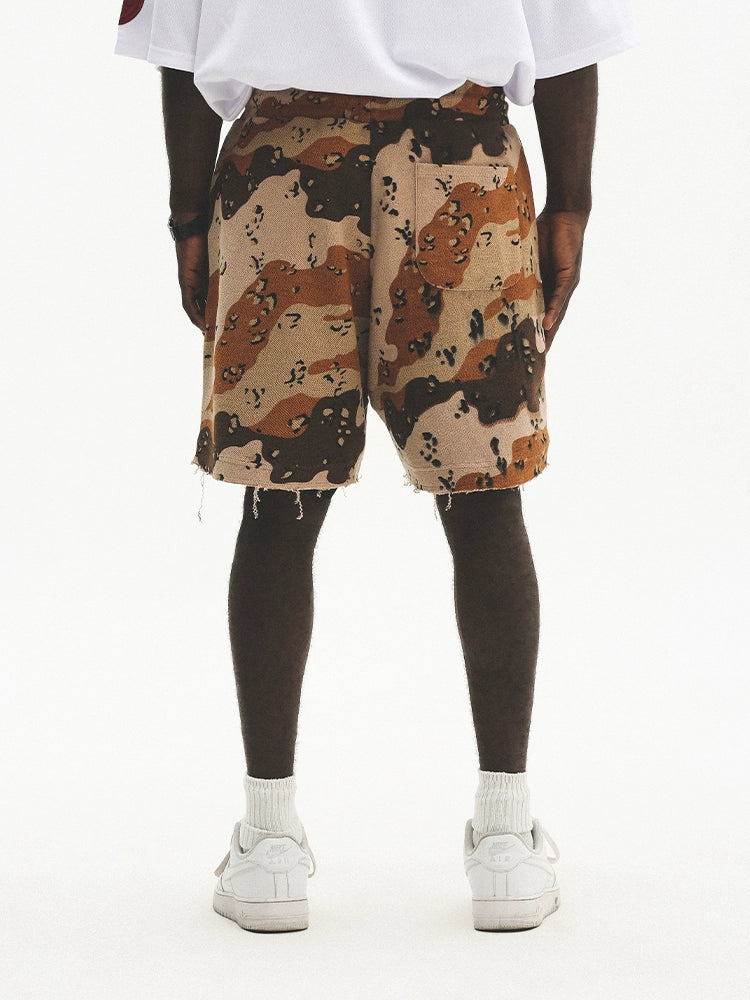 UNTILWERICH Terry Camouflage Sports Drawstring Slacks